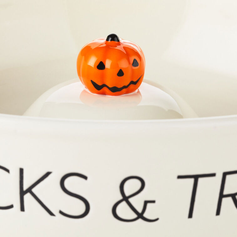 Tricks and treats ceramic serving bowl