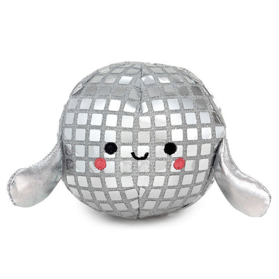 Plush disco ball with sequins, wired arms to hold gift cards, and a big smile—perfect for birthdays, graduations, and holidays.

