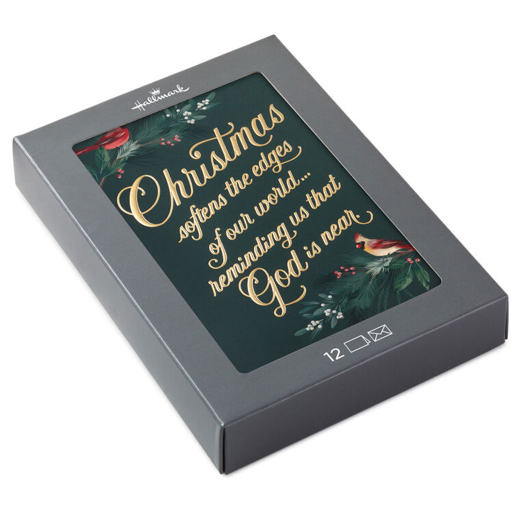 Christmas Reminds Us God Is Near Boxed Christmas Cards, Pack of 12