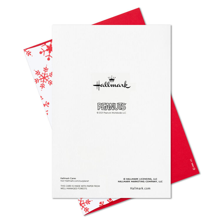 Peanuts® Gang Caroling Around Tree Boxed Christmas Cards, Pack of 16