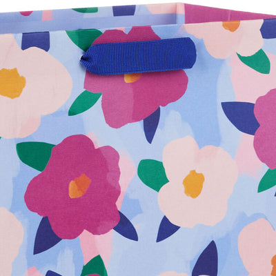 9.6" Bold Floral Print Medium Gift Bag