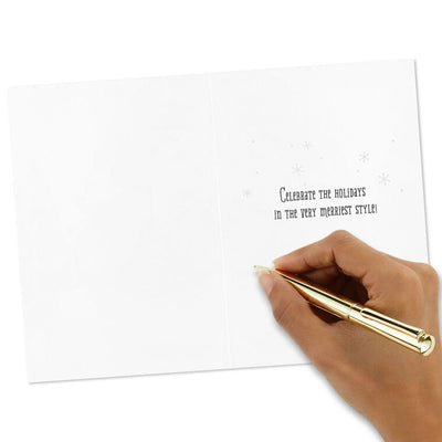 Peanuts® Gang Caroling Around Tree Boxed Christmas Cards, Pack of 16