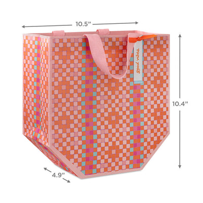 10.3" Diamond Weave Pattern Large Gift Bag
