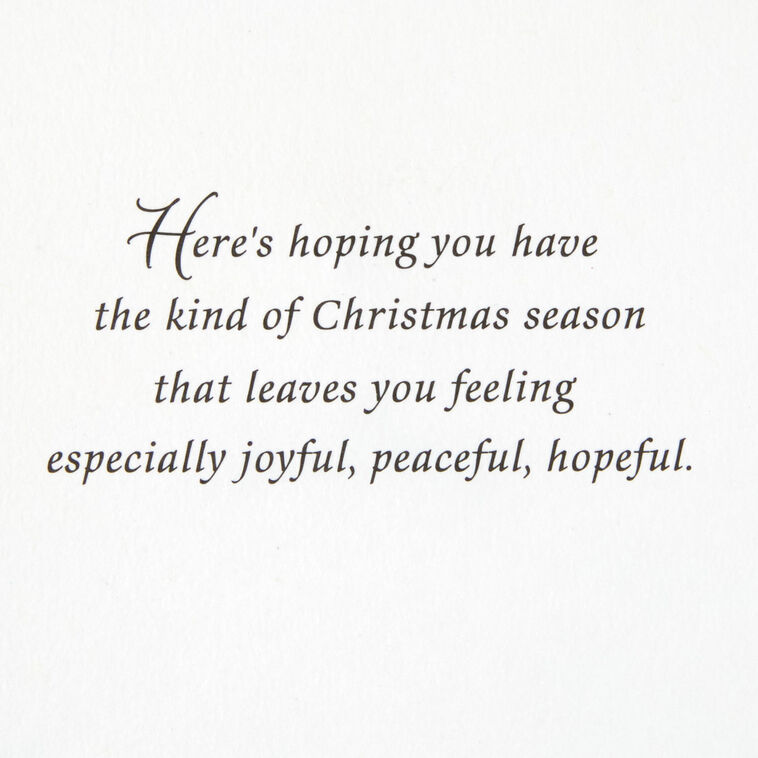 Embossed White Pinecones Boxed Christmas Cards, Pack of 12