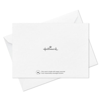 White thank you cards with elegant gold script and flourishes, includes 10 blank cards and envelopes for weddings and celebrations
