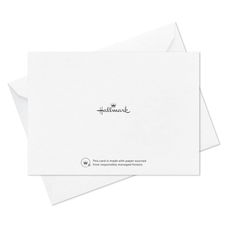 White thank you cards with elegant gold script and flourishes, includes 10 blank cards and envelopes for weddings and celebrations
