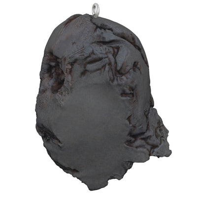 Hallmark Keepsake Darth Vader pyre helmet ornament, melted black mask from Star Wars: The Force Awakens, 10th Anniversary edition.