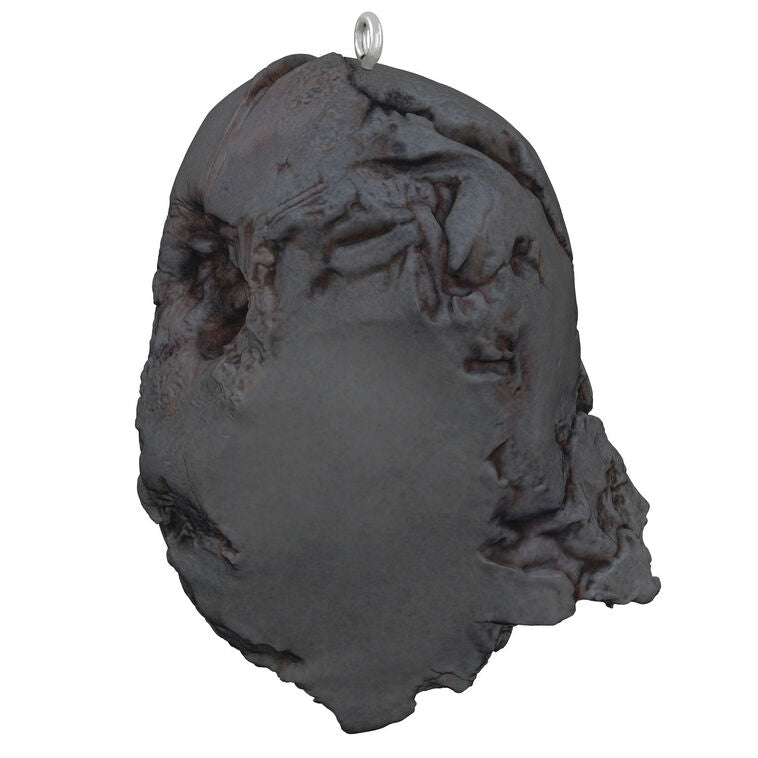 Hallmark Keepsake Darth Vader pyre helmet ornament, melted black mask from Star Wars: The Force Awakens, 10th Anniversary edition.