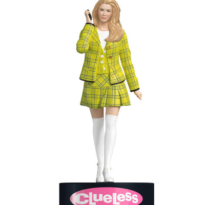 Cher Horowitz ornament, Clueless movie, yellow plaid outfit, retro flip phone, Hallmark Keepsake, sound feature, Christmas decoration.