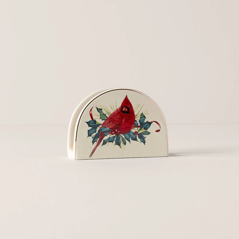 Winter greetings napkin holder
