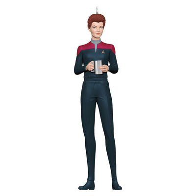 Hallmark Keepsake Star Trek Prodigy Hologram Janeway ornament standing in uniform