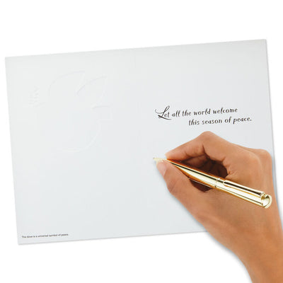 UNICEF Patchwork Dove Boxed Christmas Cards, Pack of 12