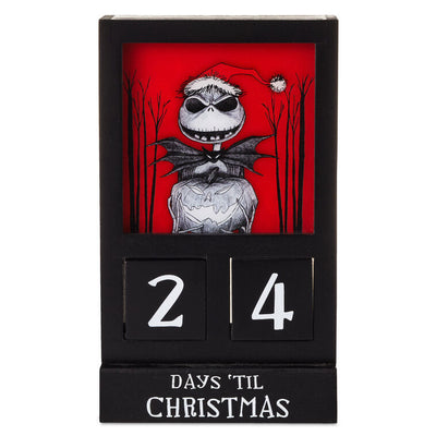 Disney tim burton's the nightmare before christmas 2 sided countdown calendar with light