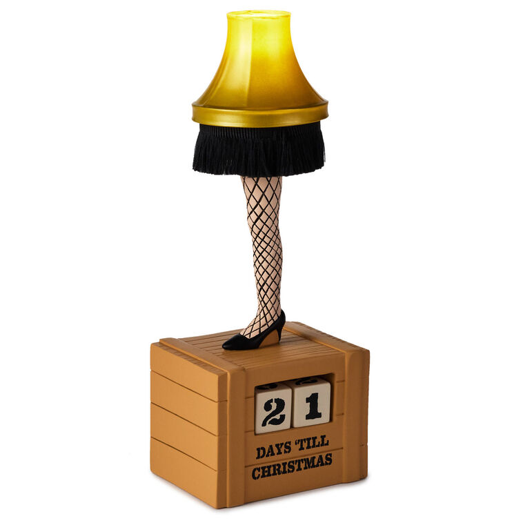 A Christmas Story™ Leg Lamp Christmas Countdown Calendar Figurine With Light