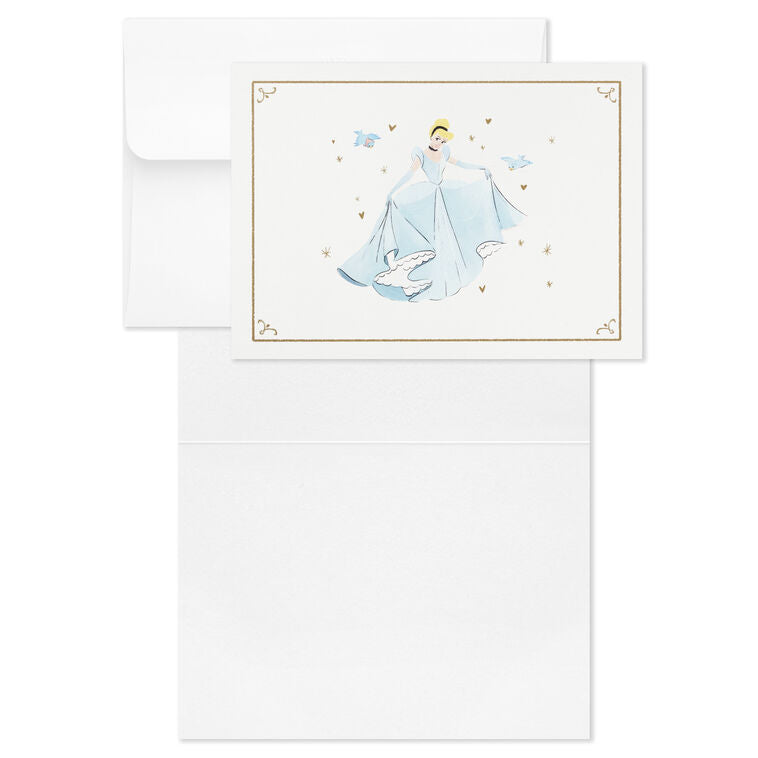 Disney Princess Assorted Boxed Blank Note Cards Multipack, Pack of 24