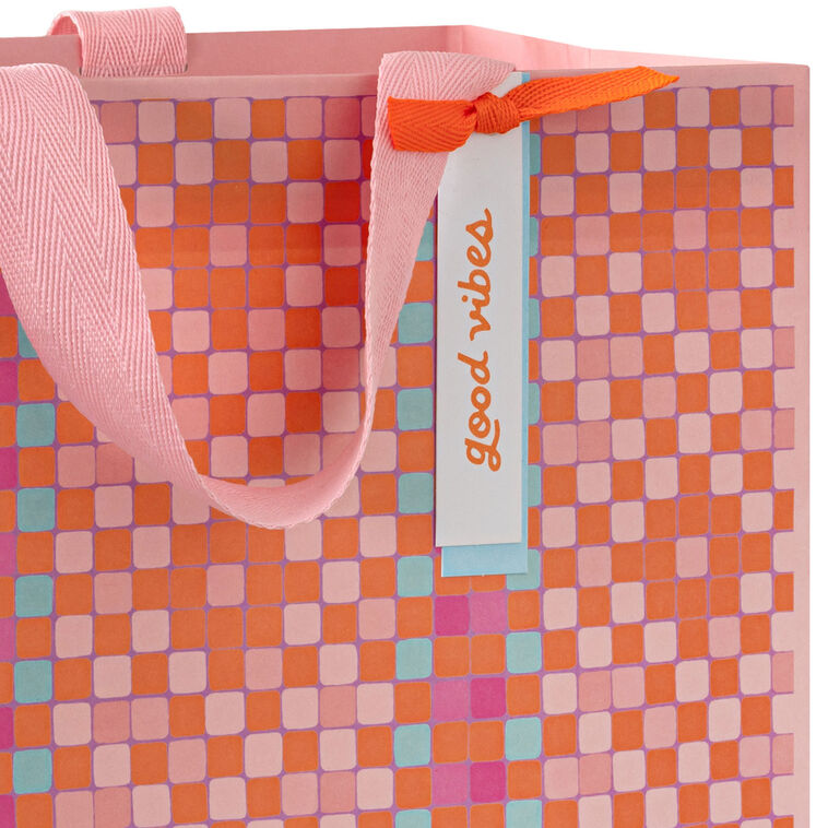 10.3" Diamond Weave Pattern Large Gift Bag