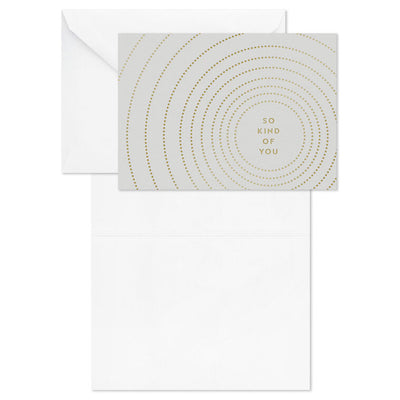Concentric Circles So Kind of You Blank Thank You Notes, Pack of 10