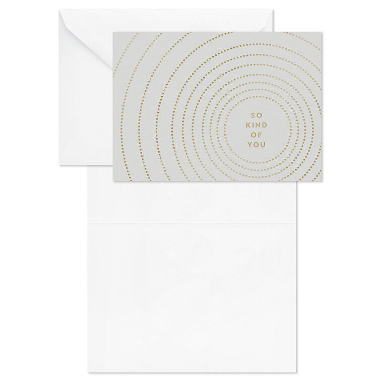 Concentric Circles So Kind of You Blank Thank You Notes, Pack of 10