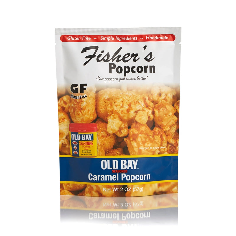 Old Bay Seasoned Caramel Popcorn 2 oz