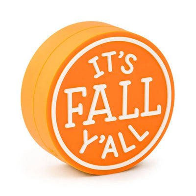 Charmers it's fall y'all silicone charm, 1.75" h