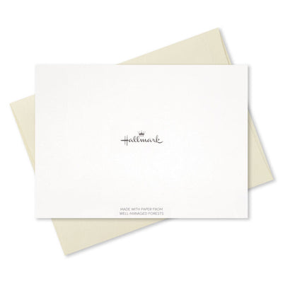 Gold Bordered Pineapple Blank Note Cards, Box of 10