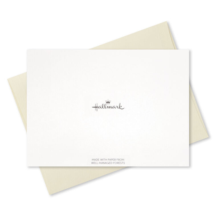 Gold Bordered Pineapple Blank Note Cards, Box of 10