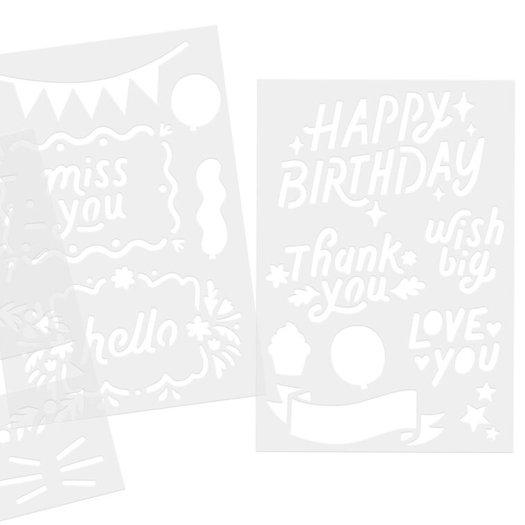 Celebrations Stencil Kit, Pack of 36