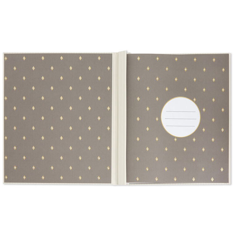 Hallmark Hallmark A Life Remembered Taupe Striped Refillable Pho