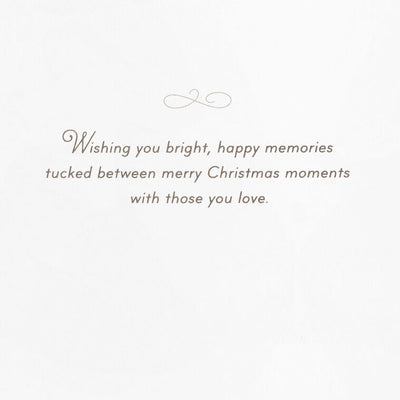 Merry Christmas Poinsettia Wreath Boxed Christmas Cards, Pack of 16