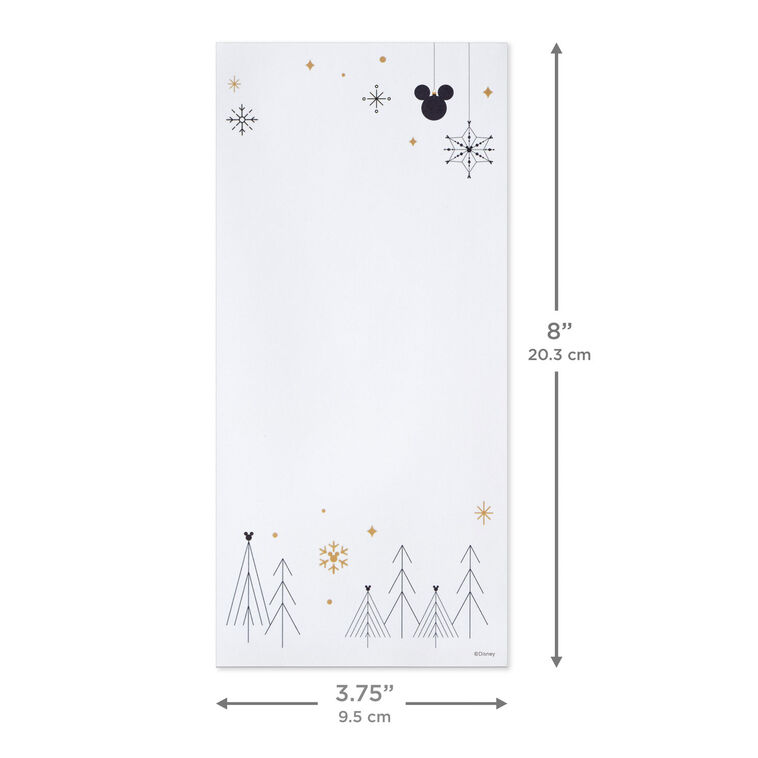 Disney Mickey Mouse Christmas List Pad