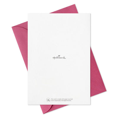 Set of 5 Hallmark mini note cards with multicolor paint dapple brushstrokes and gold foil message “That Was So Nice” on blue, includes envelopes.

