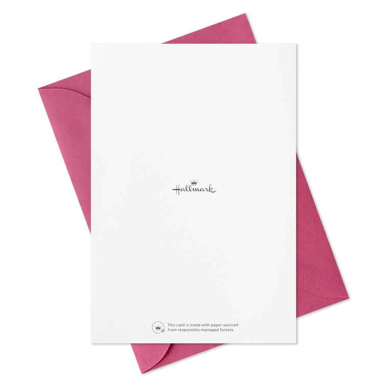 Set of 5 Hallmark mini note cards with multicolor paint dapple brushstrokes and gold foil message “That Was So Nice” on blue, includes envelopes.
