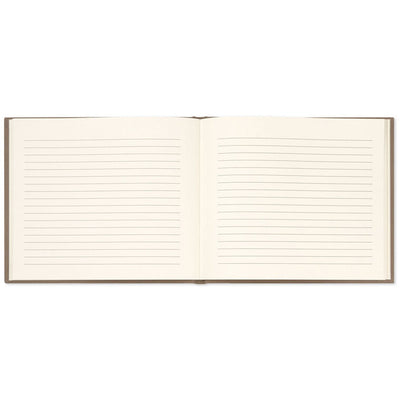 In Loving Memory Taupe Linen Guest Book