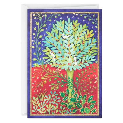UNICEF Peaceful Holly Tree Boxed Christmas Cards, Pack of 20