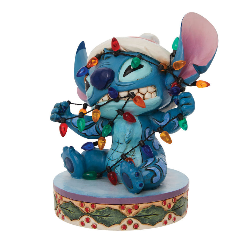Stitch Wrapped in Christmas Li