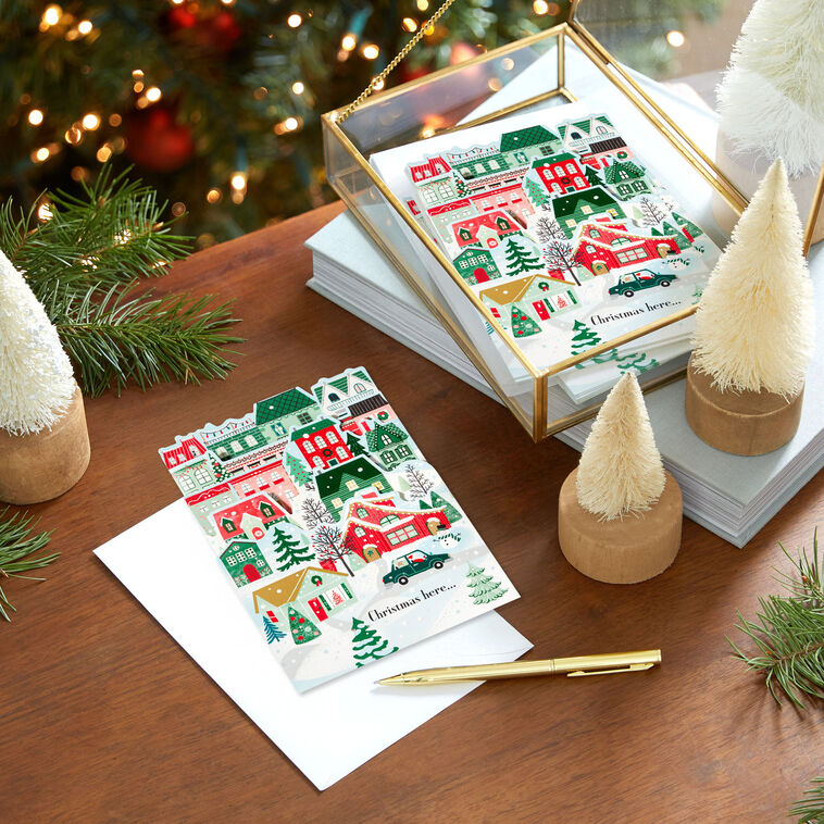 Merry Christmas Everywhere Boxed Christmas Cards, Pack of 8