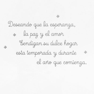 Three Little Angels Spanish-Language Boxed Christmas Cards, Pack of 16