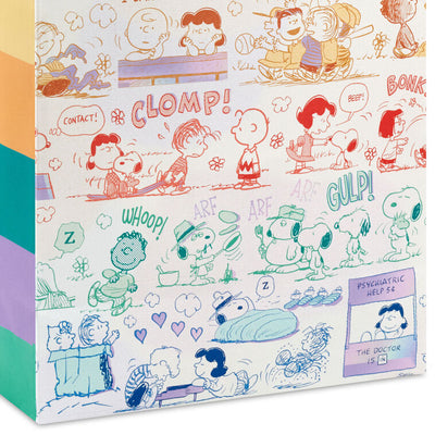 13" Peanuts® 75th Anniversary Scenes Large Gift Bag