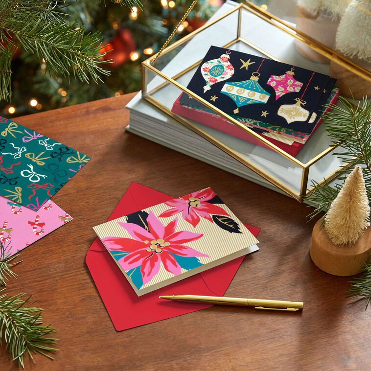 Lacey Chabert Collection Nostalgic Holidays Assorted Blank Boxed Christmas Cards, Pack of 24