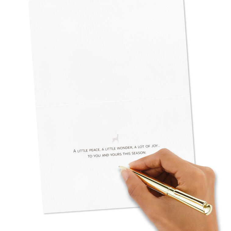 Snowy Landscape With Deer Boxed Holiday Cards, Pack of 16