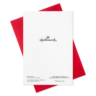 Santa Carrying Fir Tree Packaged Christmas Cards, Set of 5