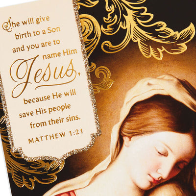 Mary and Child Religious Boxed Christmas Cards, Pack of 16