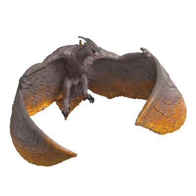 Rodan ornament, fiery-winged pterosaur in flight from Godzilla: King of the Monsters, detailed Hallmark Keepsake Christmas decor.