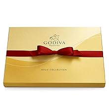 Gold Ballotin with Red Ribbon - 15-Piece
