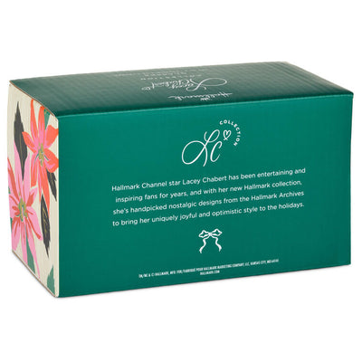 Lacey Chabert Collection Holiday Bow Drinking Glasses, Set of 2