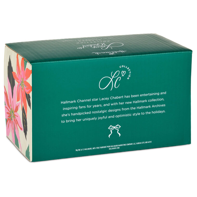 Lacey Chabert Collection Holiday Bow Drinking Glasses, Set of 2