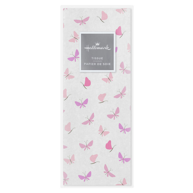 Pink Butterflies on White Mother&