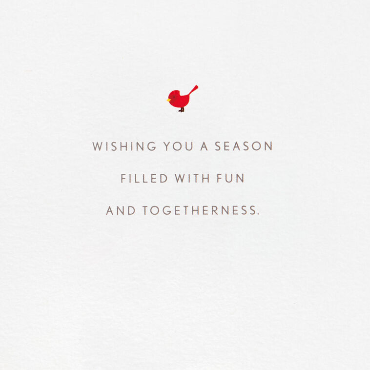 Wood Door With Sled and Ice Skates Boxed Christmas Cards, Pack of 8