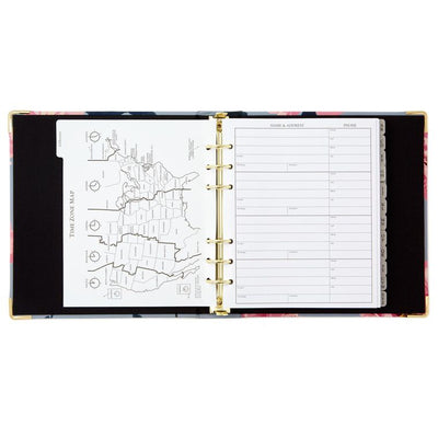 Pink Peonies on Gray Address Book