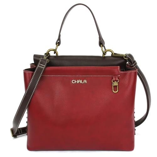 Charming Satchel- Burgundy